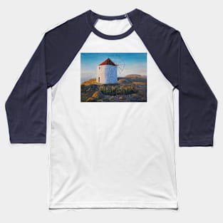 Traditional Windmill in Greece Baseball T-Shirt